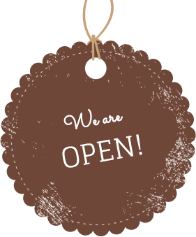 We are open.